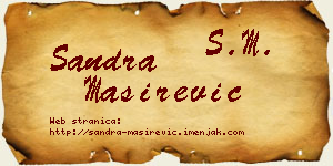 Sandra Maširević vizit kartica